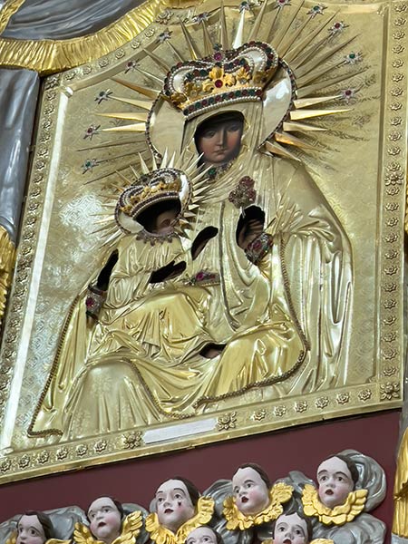 Miraculous icon, Cathedral of Aglona, Latvia